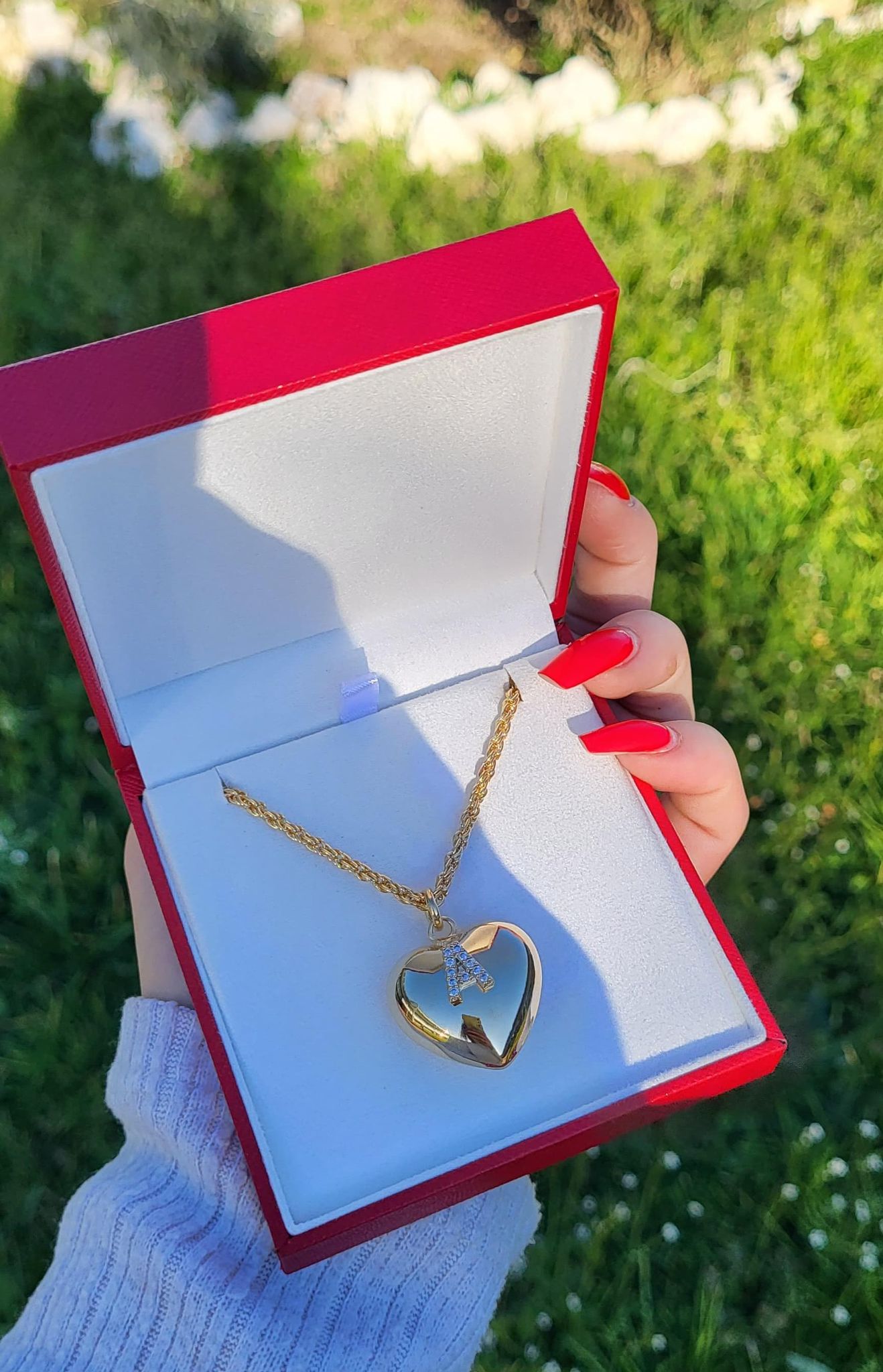 Collana in acciaio inossidabile con iniziale