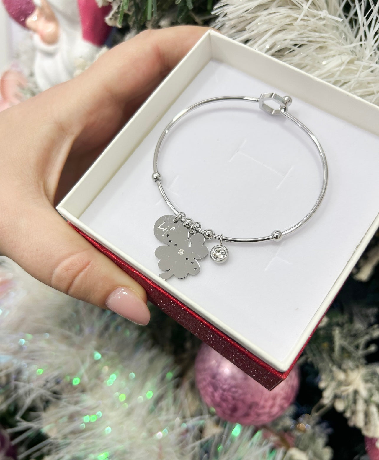 Bracciale quadrifoglio