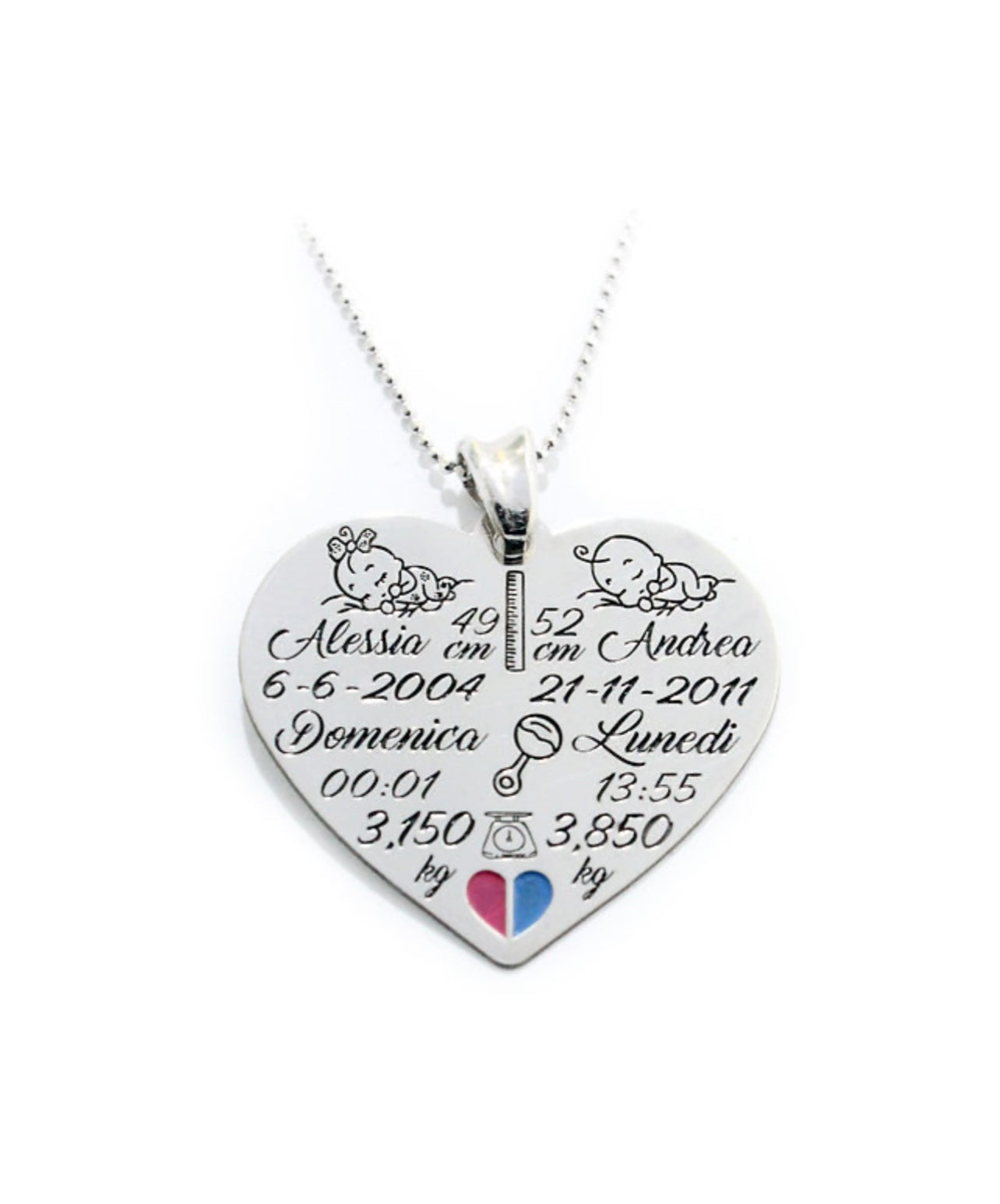 Collana cuore di mamma