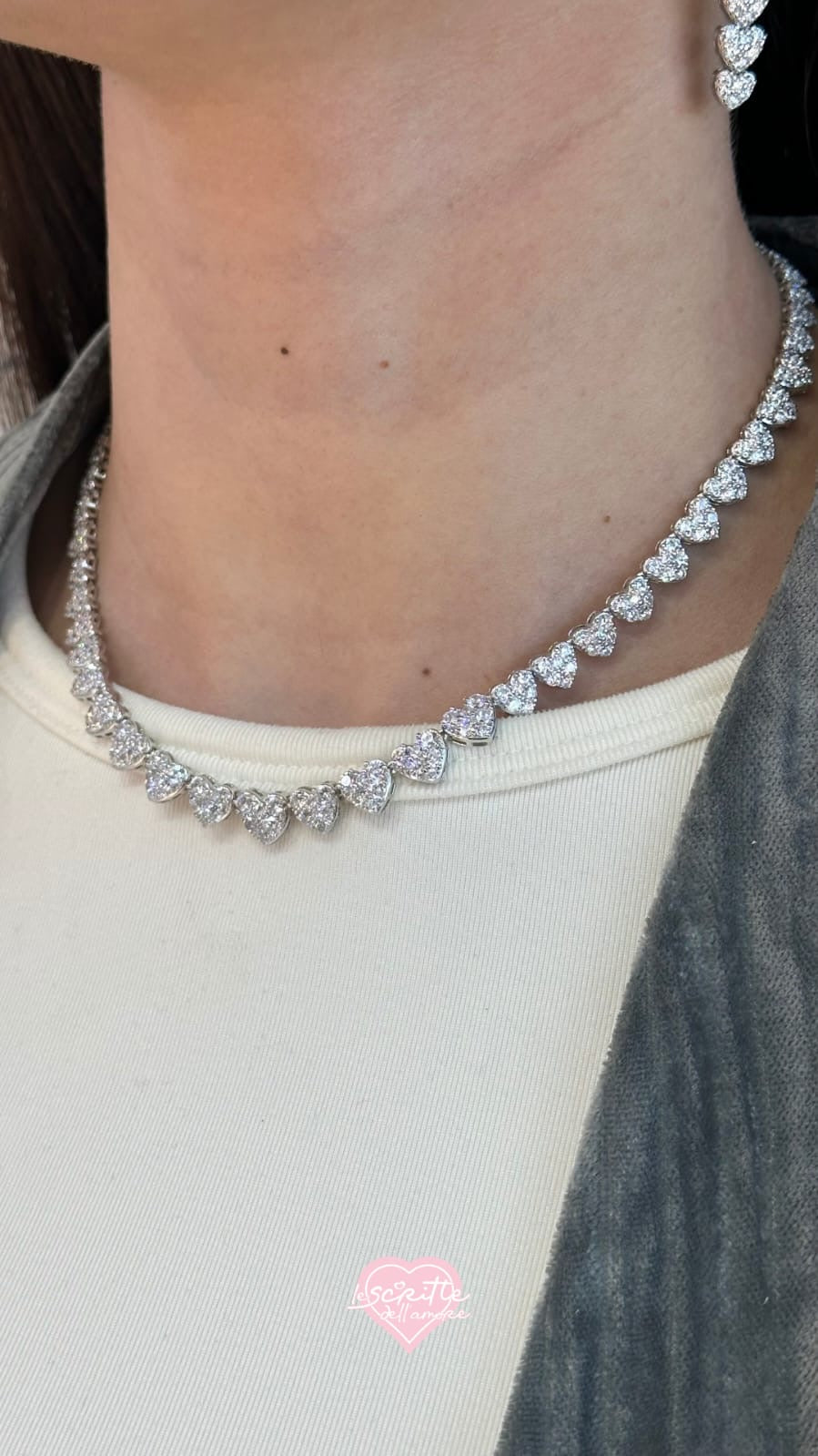 Collana cuori in festa