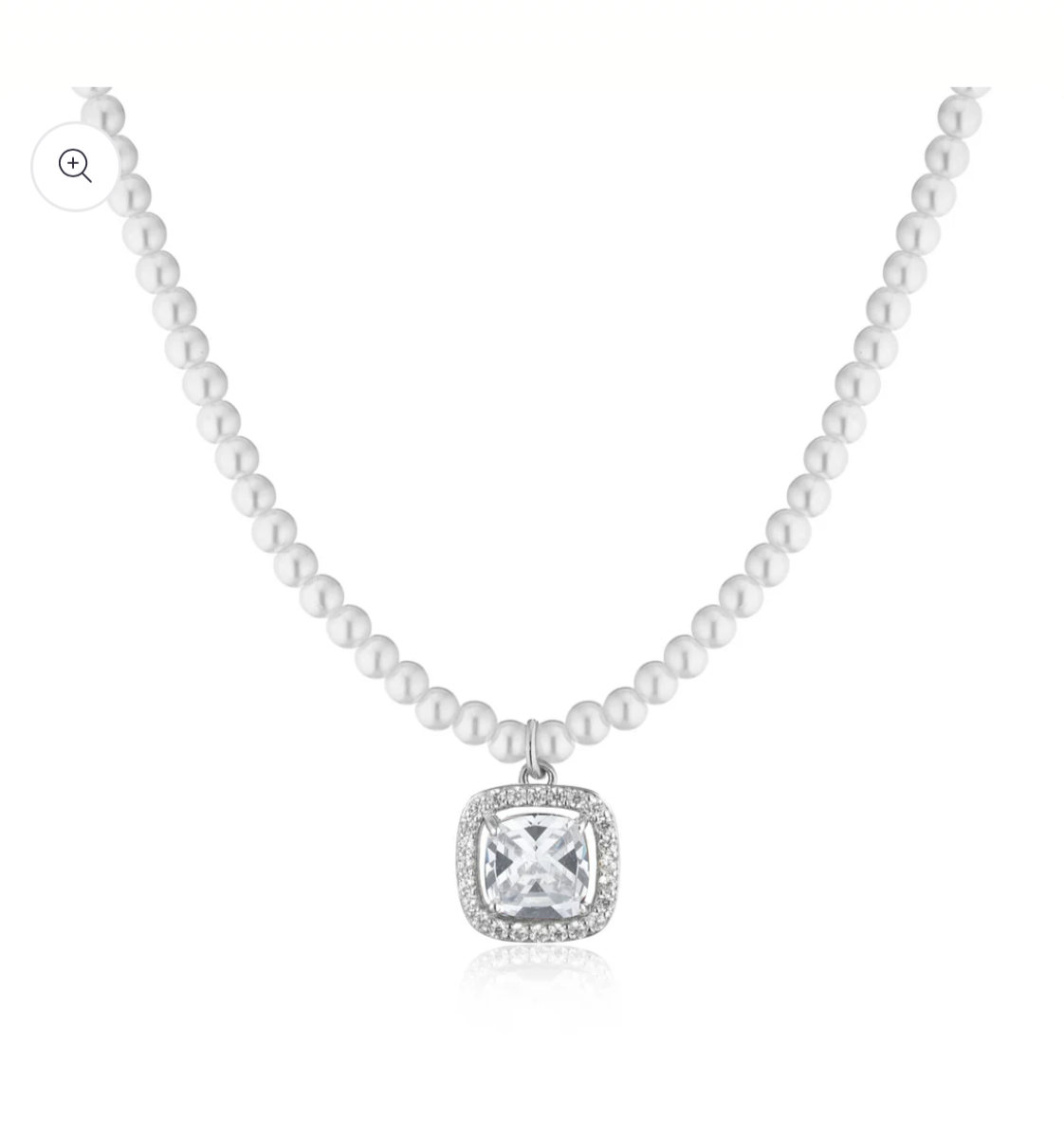 Collana di perle con ciondolo