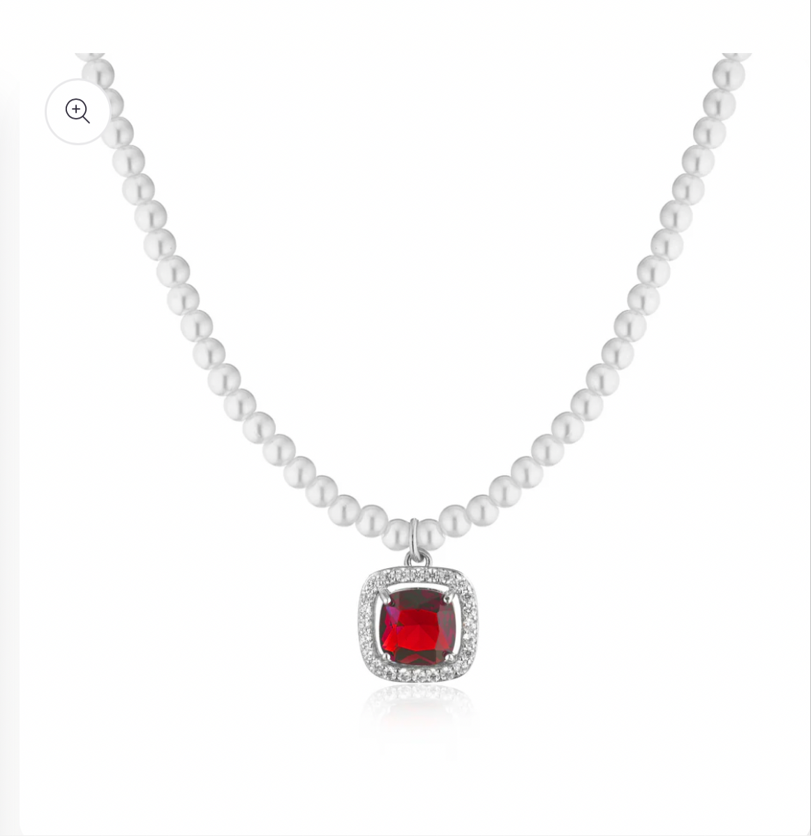 Collana di perle con ciondolo