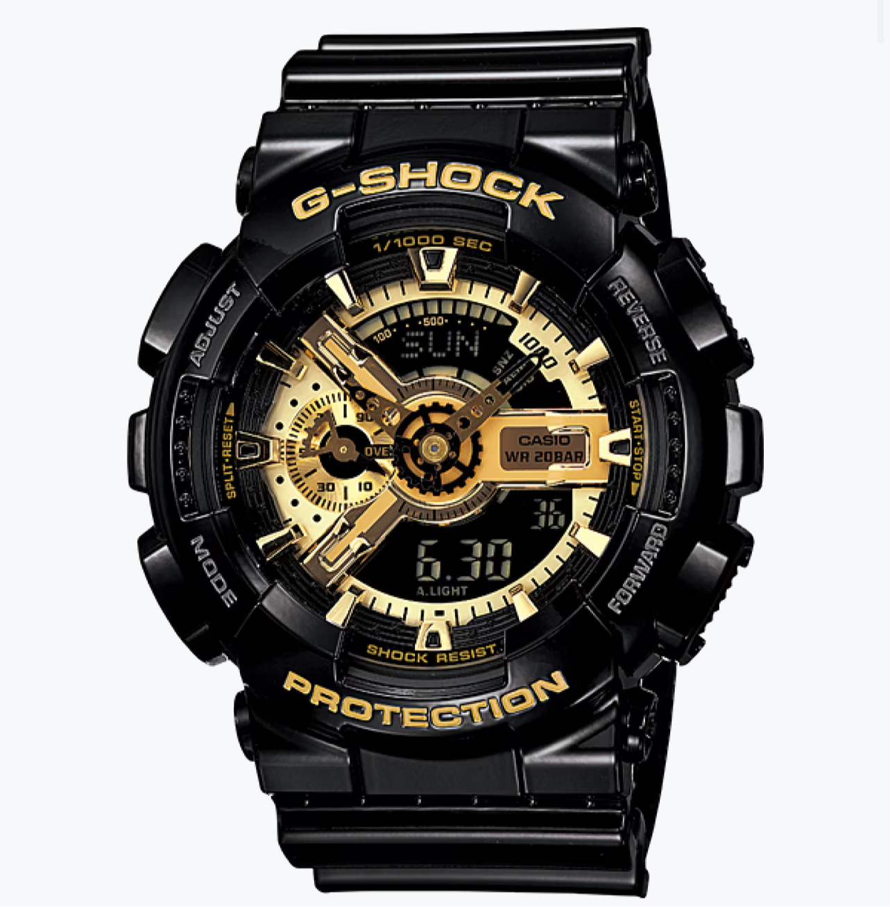 G shock nero e oro