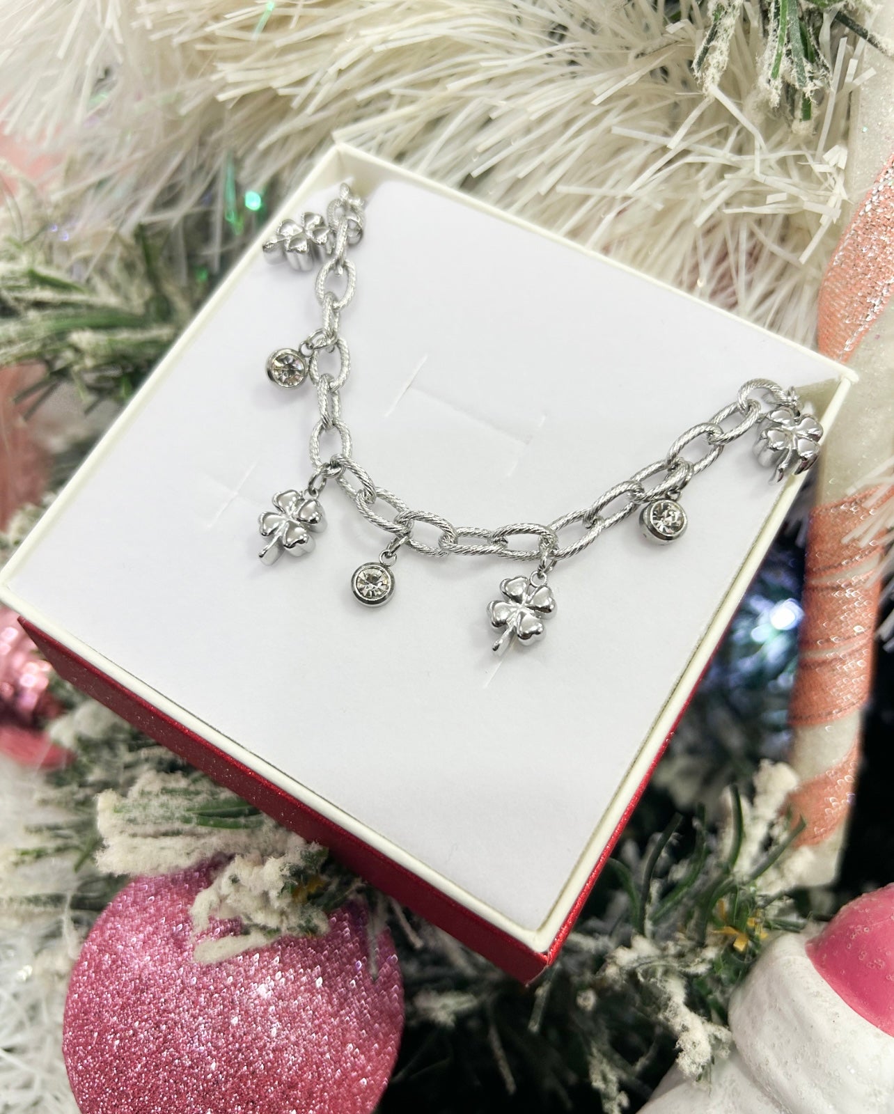 Bracciale quadrifoglio