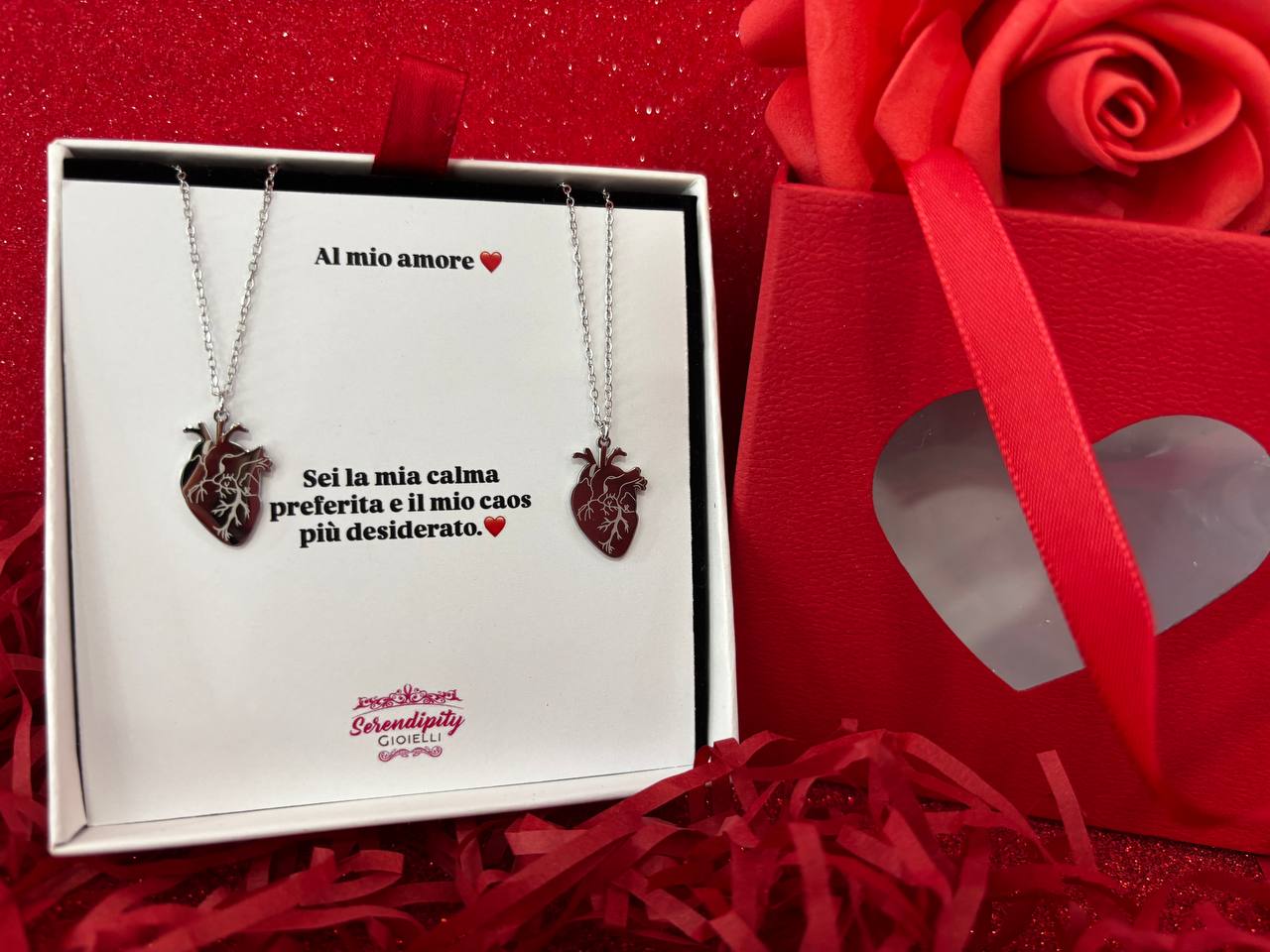 Box collane cuori anatomici