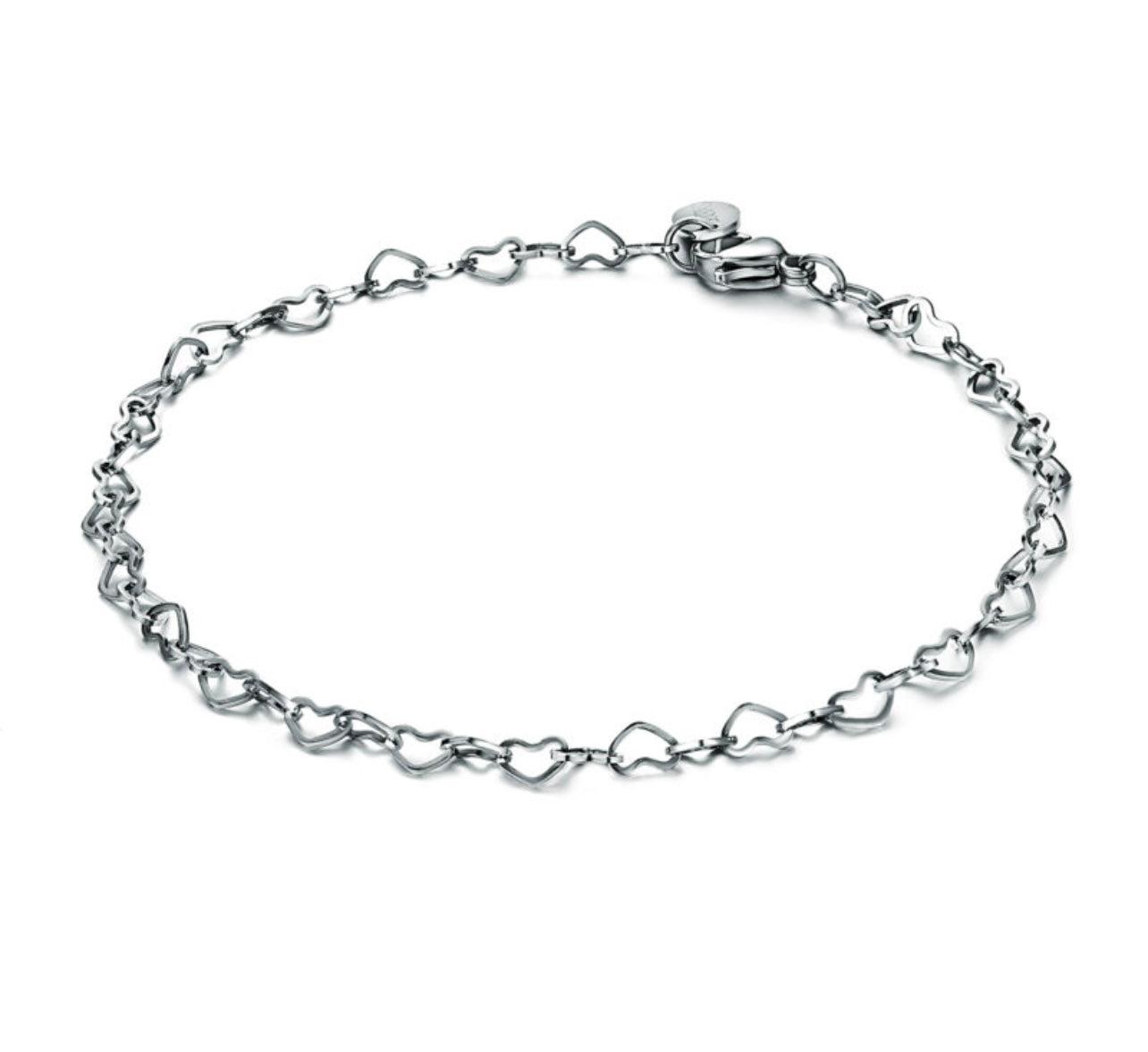 Bracciale catenina a cuori
