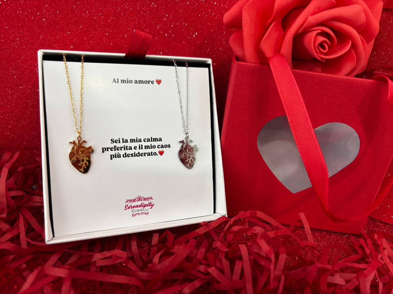 Box collane cuori anatomici