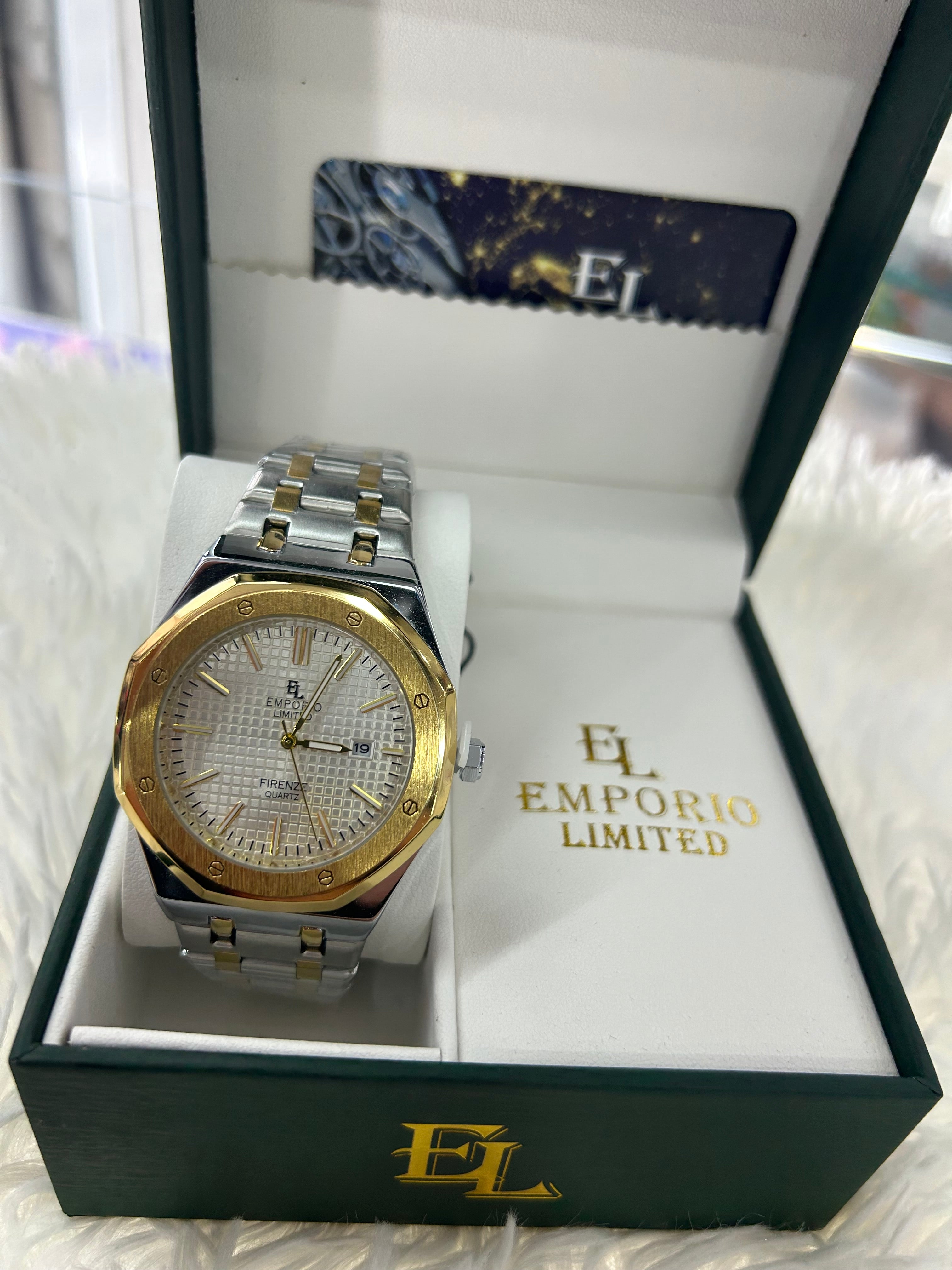 Orologio uomo emporio time bicolore