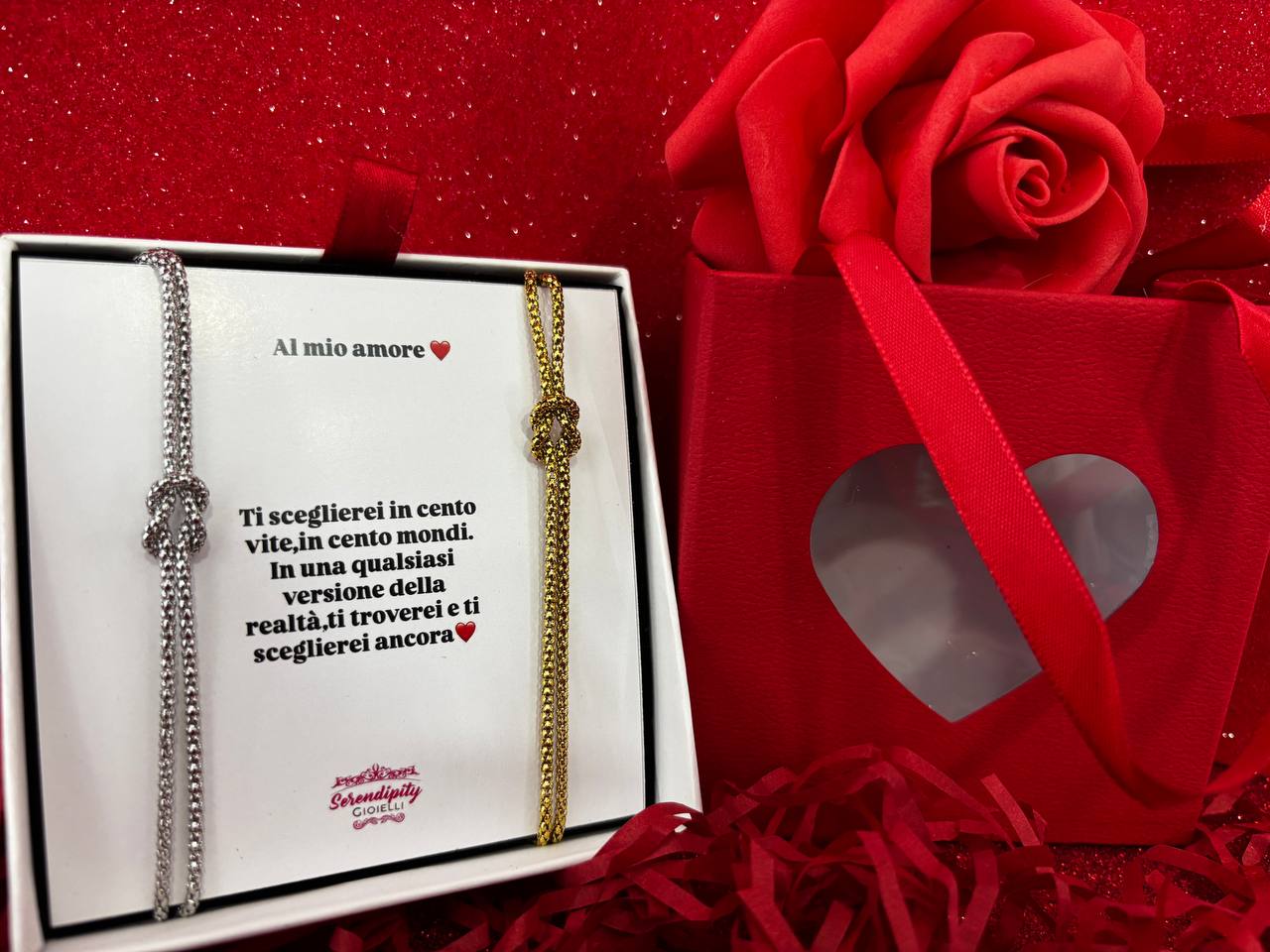 Box bracciali nodo martellati