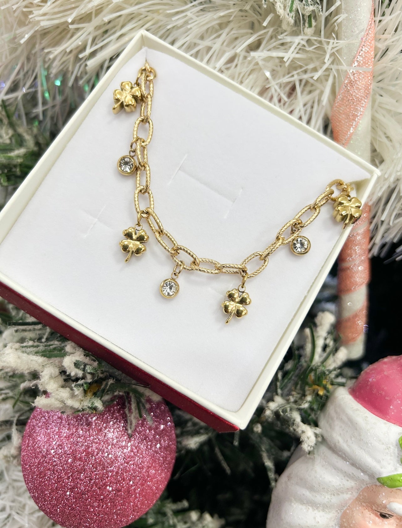 Bracciale quadrifoglio