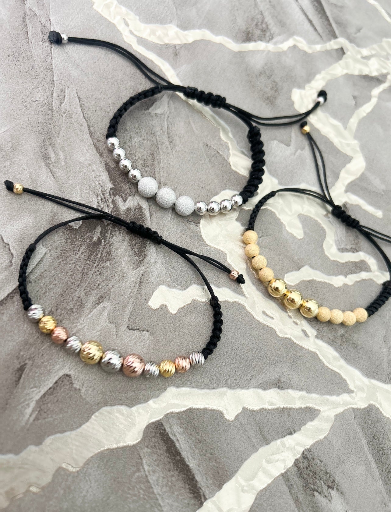 Bracciali sfere unisex