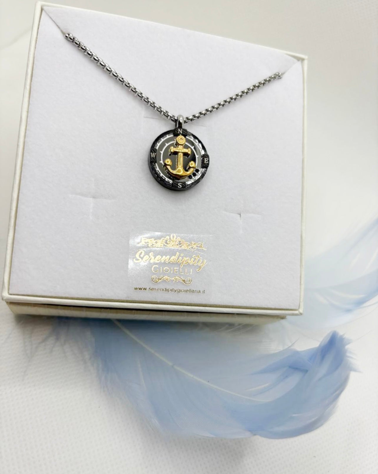 Collana ancora bicolore
