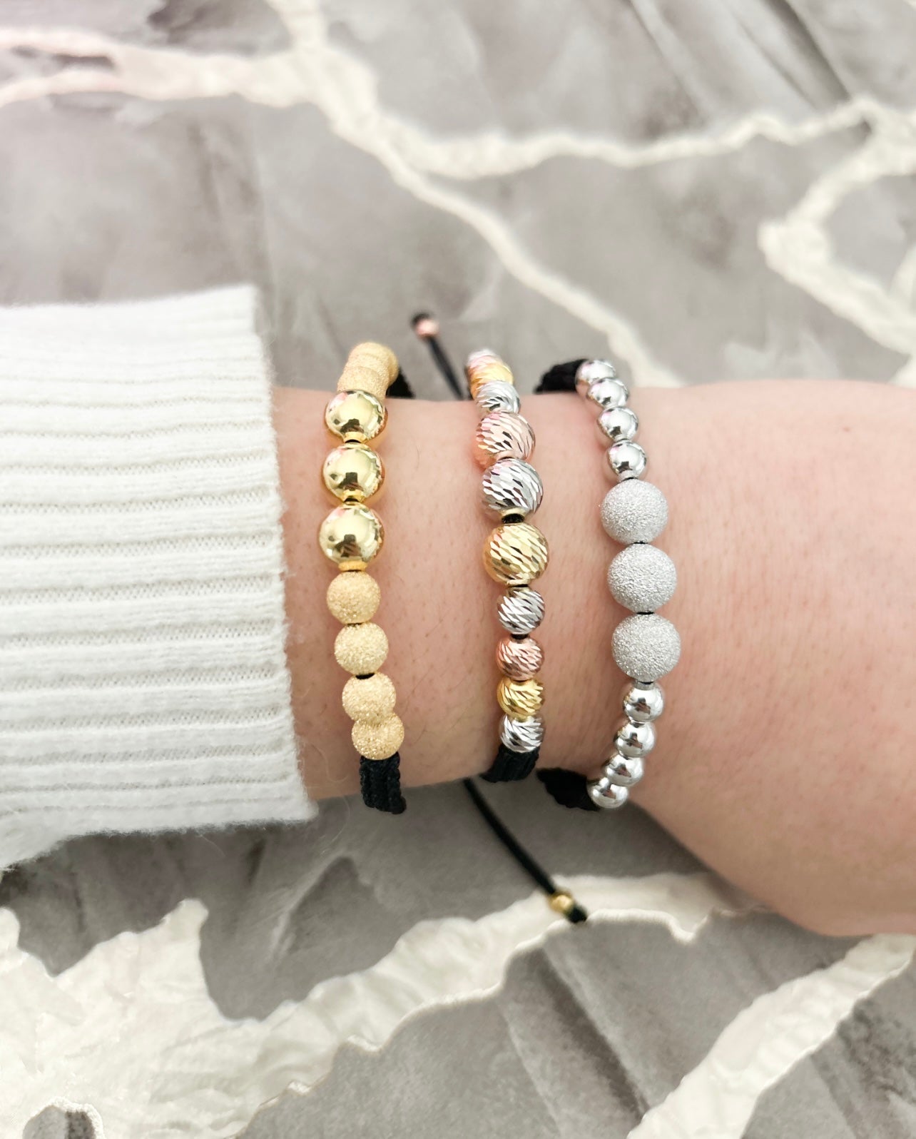 Bracciali sfere unisex