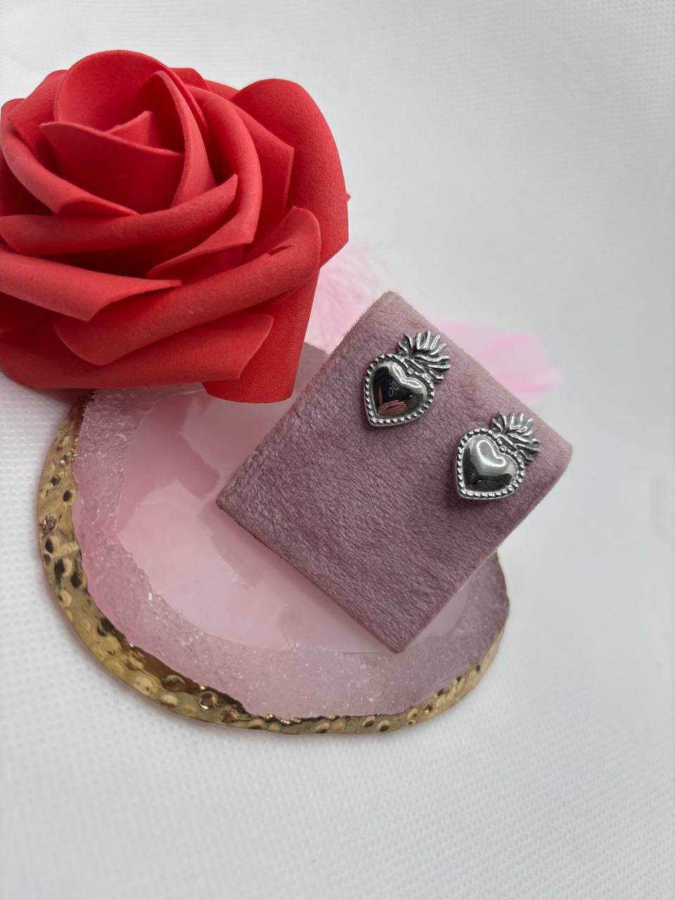 Orecchini cuore sacro